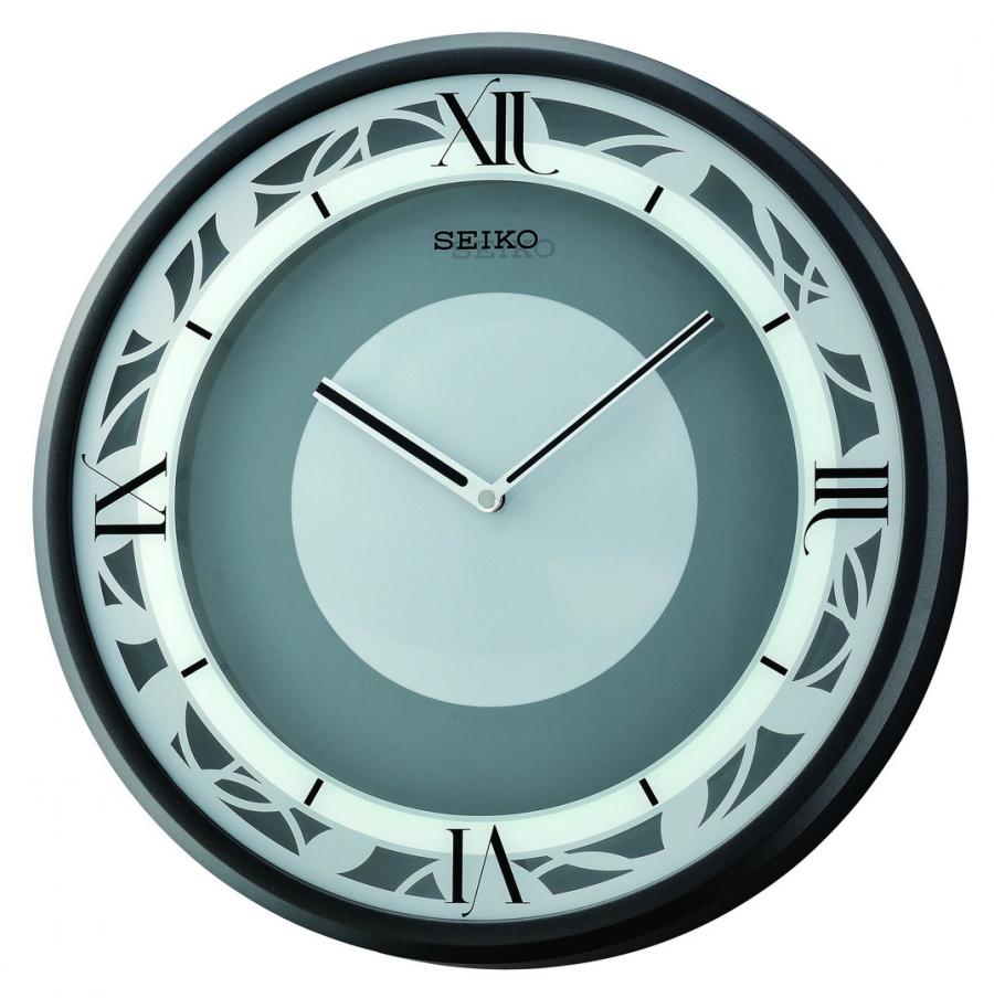 Seiko Emotional Grey Dial Wall Clock - Arlex Jewelry, Watches &amp; Clocks
