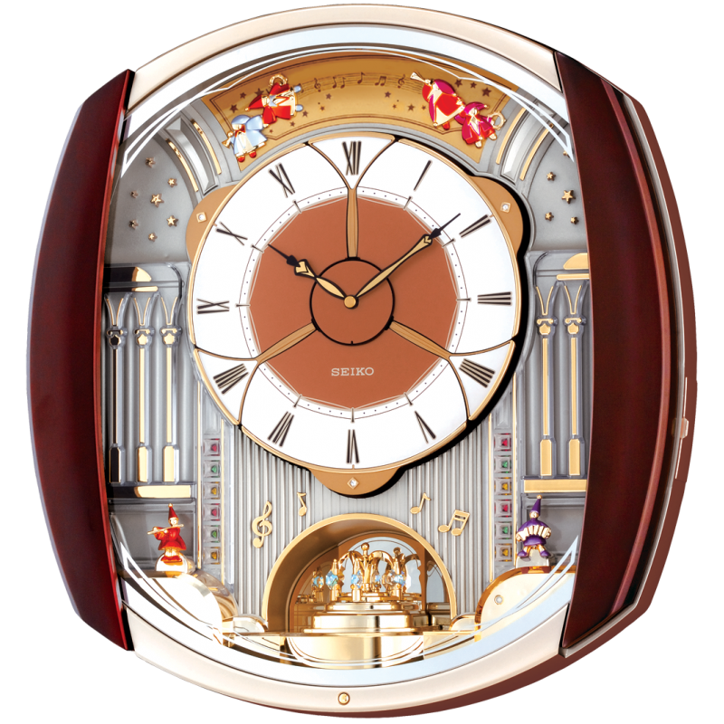 Seiko Fireworks Musical Wall Clock - Rotating Pendulum - Opening Dial -  Arlex Jewelry, Watches & Clocks