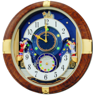 Seiko Melodies in Motion: Beryl Cracker Wall Clock QXM228BRH - Arlex  Jewelry, Watches & Clocks